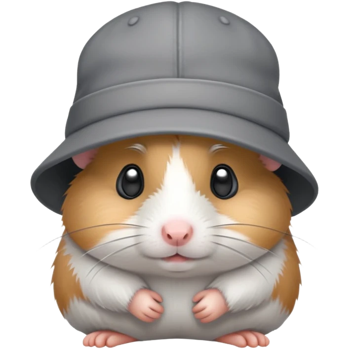 sad hamster in a hat emoji