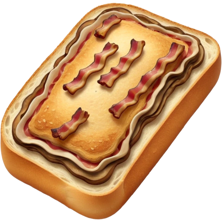 Bacon, mushroom sourdough emoji