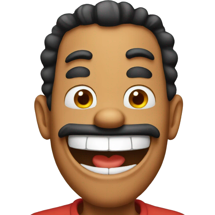 red goofy emoji emoji