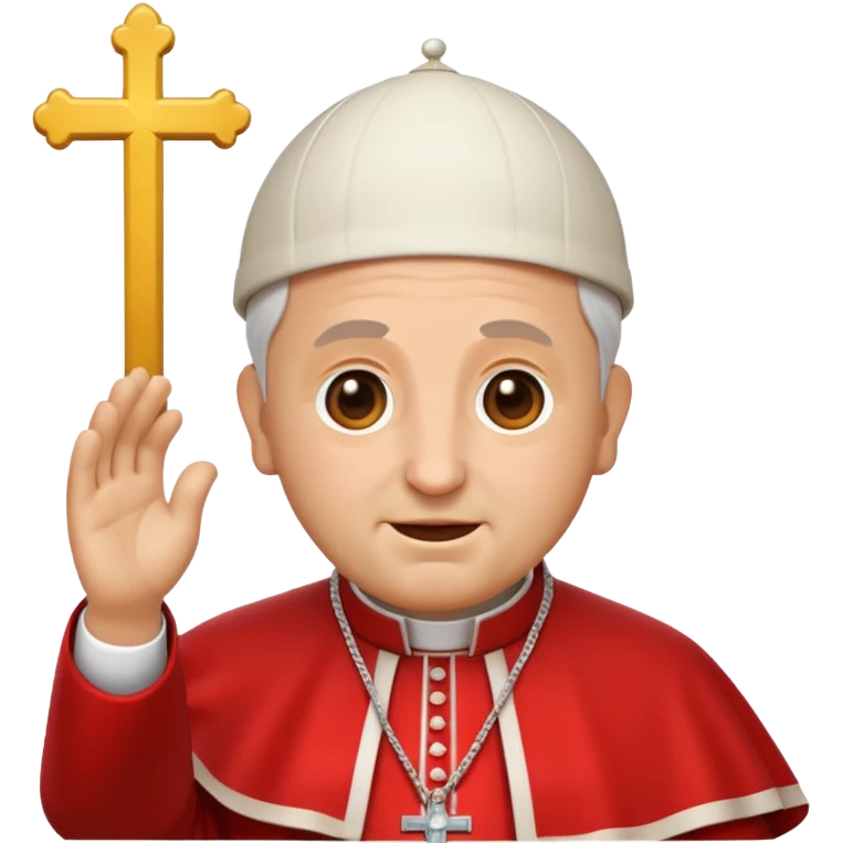 pope emoji just his face emoji