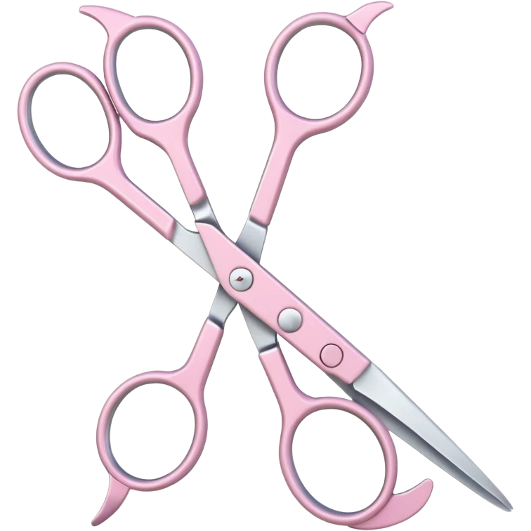 hairdressing scissors pastel pink emoji