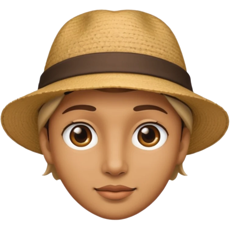 put a hat on this face! emoji