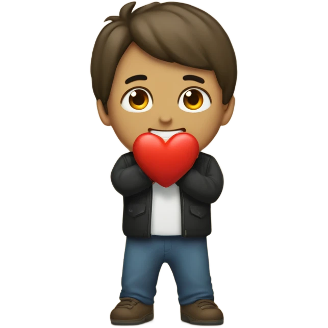 Corazón con la letra D adentro emoji