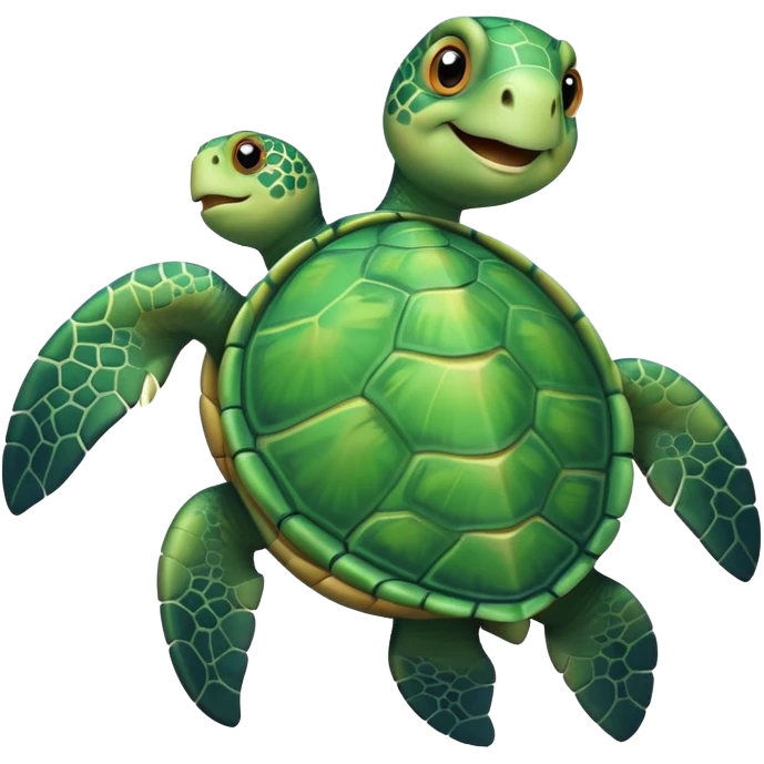 funny sea turtle emoji