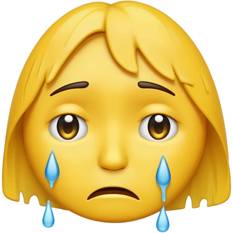A sad, heartbroken emoji emoji