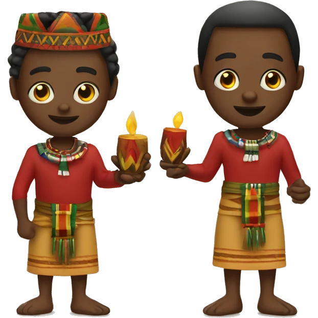 native african culture man Kwanzaa  emoji