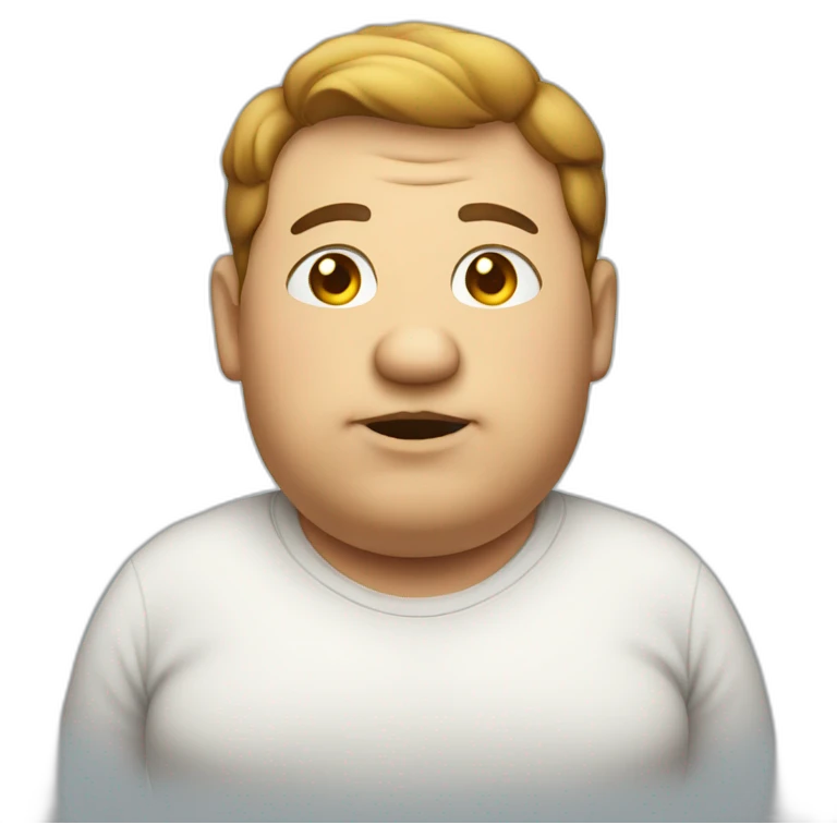 a fat person emoji