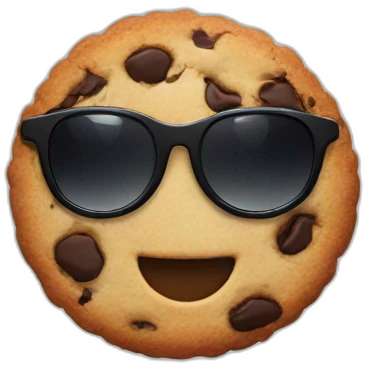 Cookie with sunglasses  emoji