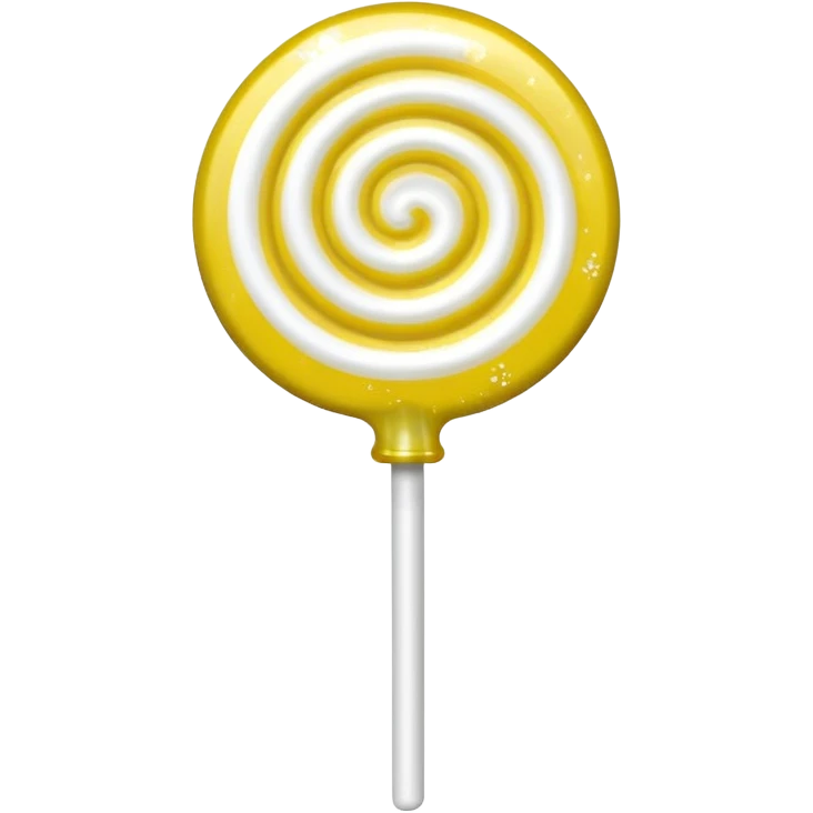 glitter toxic white lollypop 
 emoji