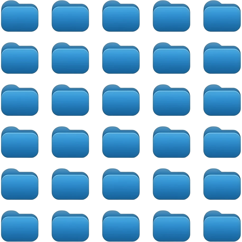 icone avec plein de dossier d applications ps5 emoji