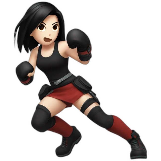 tifa lockhart punching emoji