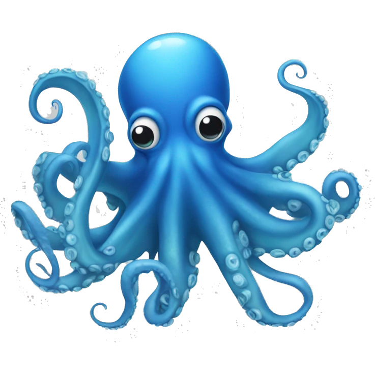 Blue octopus  emoji