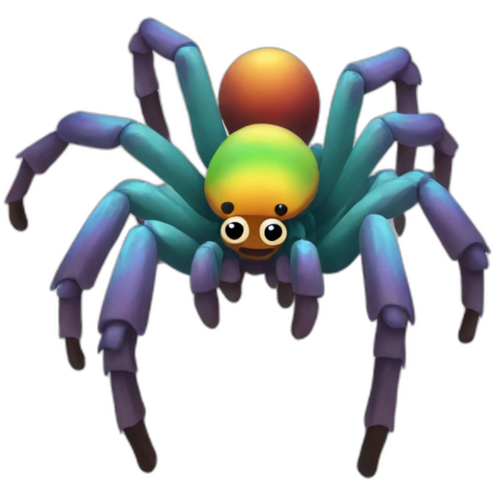 Rainbow Tarantula Full Body emoji