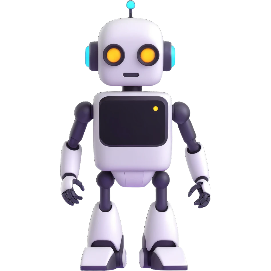 friendly robot emoji