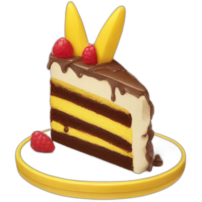Pikachou-eating-cake emoji