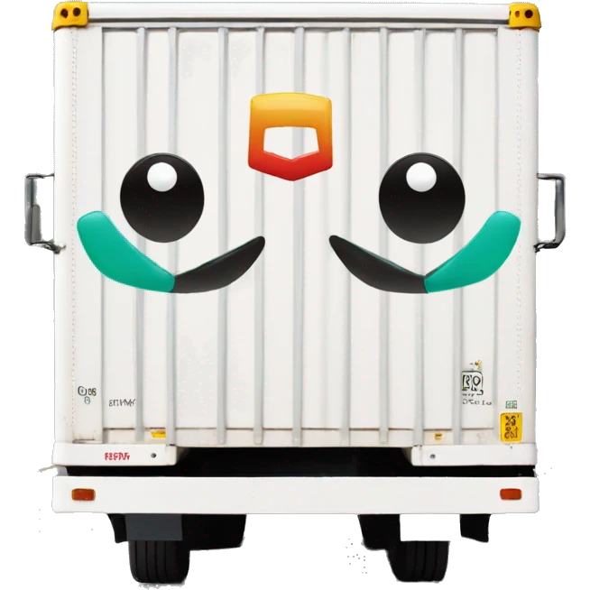 Boxtruck with letters "PGS” on the side emoji
