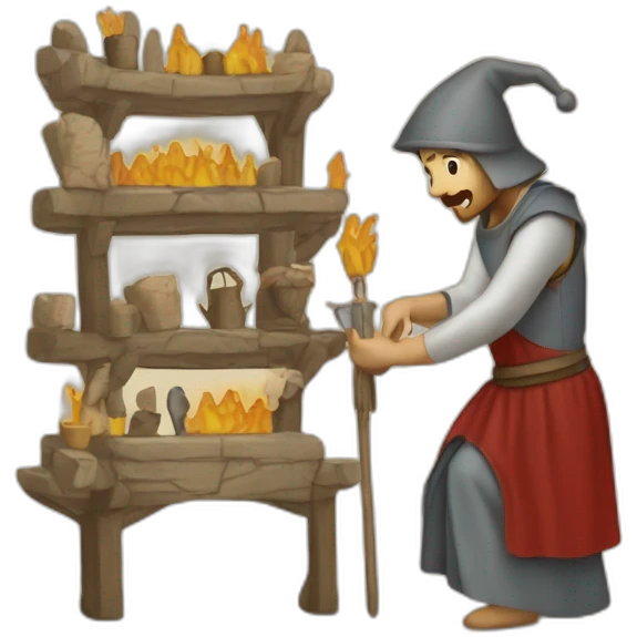 medieval Festival Organizer in action, organizing emoji