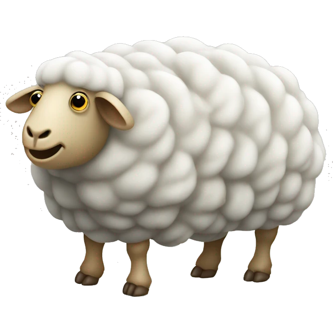 a sheep masquerading as a tardigrade emoji