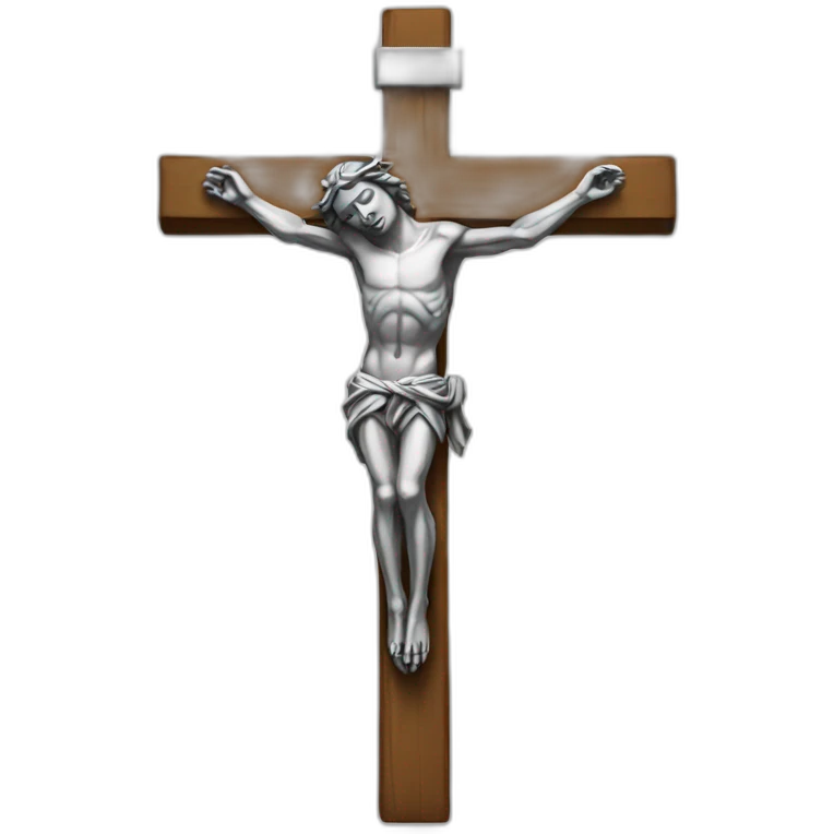 Crucifixo de prata emoji