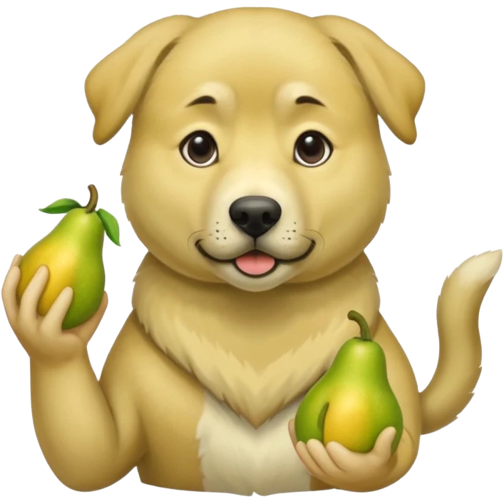 Kangal Hund mit Birne in der Hand  emoji
