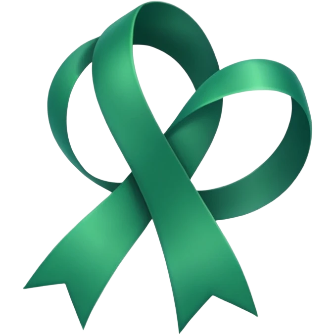 A GREEN RIBBON emoji