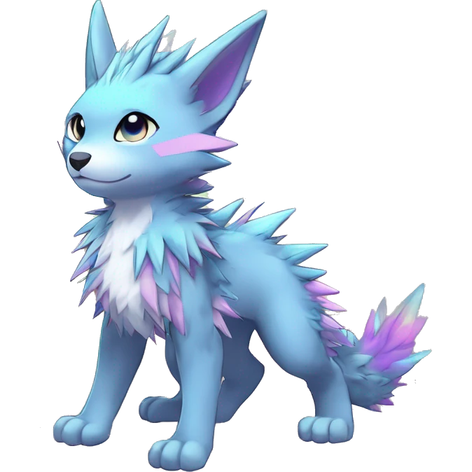 Anthro Scalie Spiky Cool Edgy Magical Shiny Colorful Pastel Sparkle Kemono-style Chibi Fantasy-Animal-Fakémon-Pokémon-Hybrid Fur Sona Aesthetic Full Body emoji