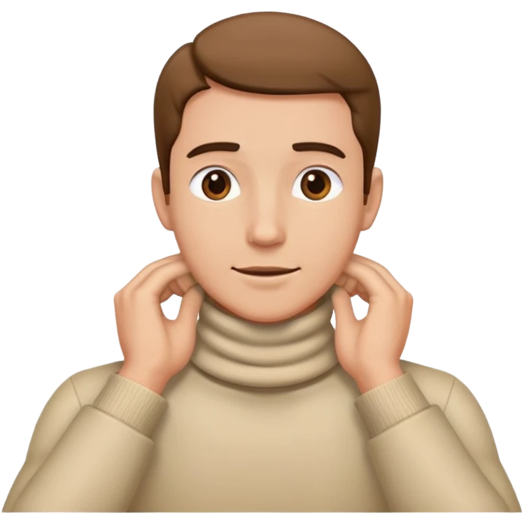 Guy with hands around his neck  emoji