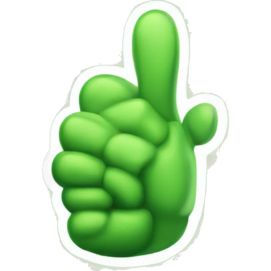 Literally a Green thumbs up  emoji