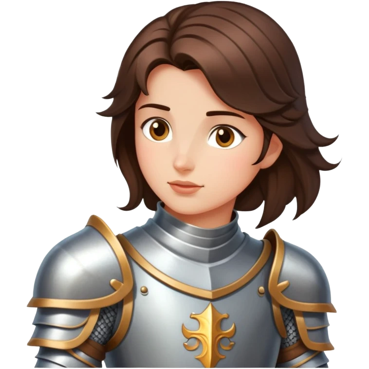 Brunette Knight in shining armor saves Princess emoji