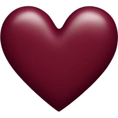 Burgundy heart emoji