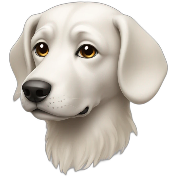 a dog dolichocephalic in profile emoji