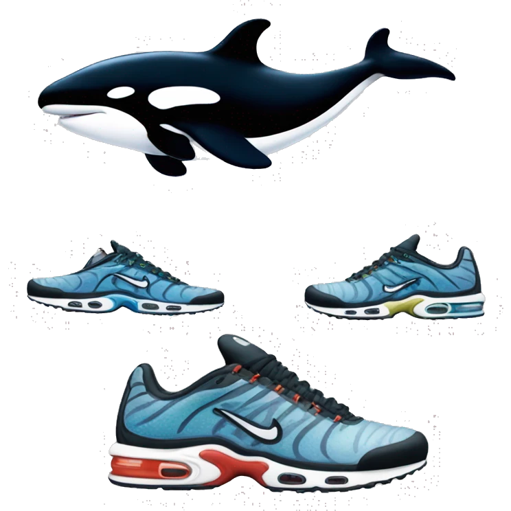 nike tns killer whales emoji
