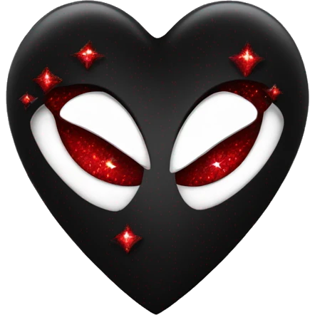 black heart with red sparkles emoji