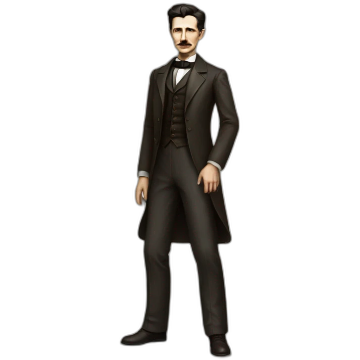 nikola tesla full body realistic emoji