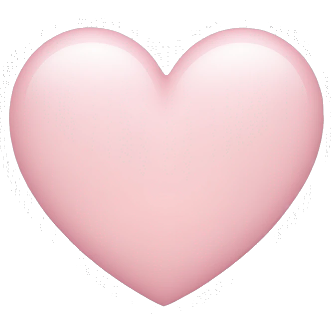 Light pink heart emoji