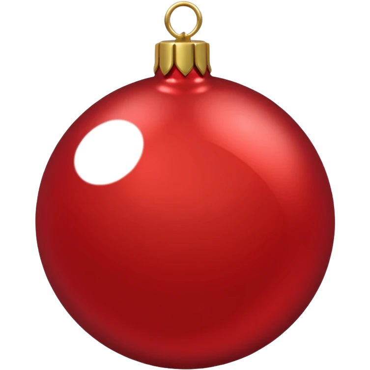 christmas red ornament emoji