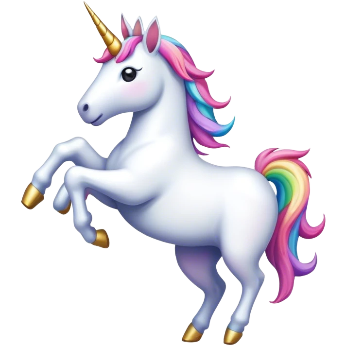 Unicorn dancing emoji