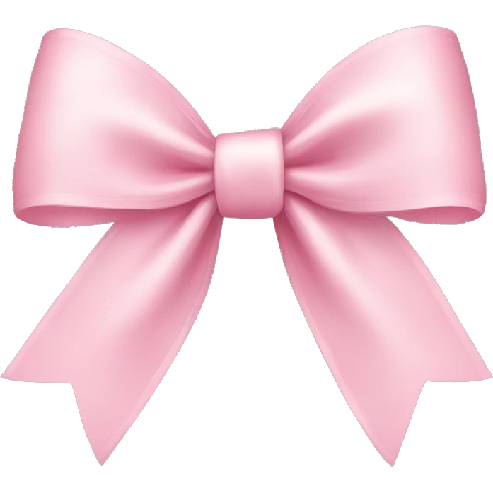 light pink ribbon bow emoji