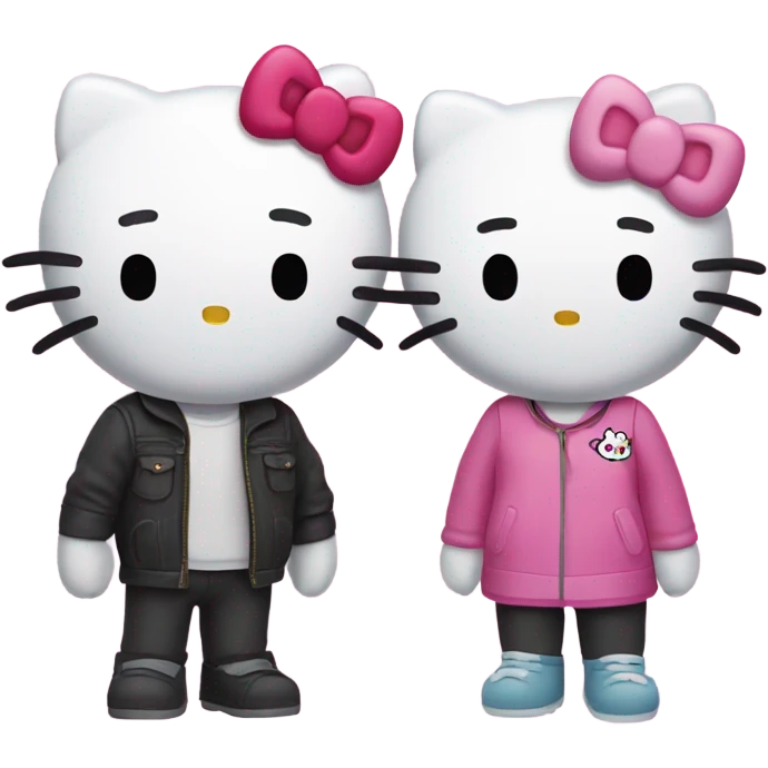 Hello kitty and 2 friends emoji