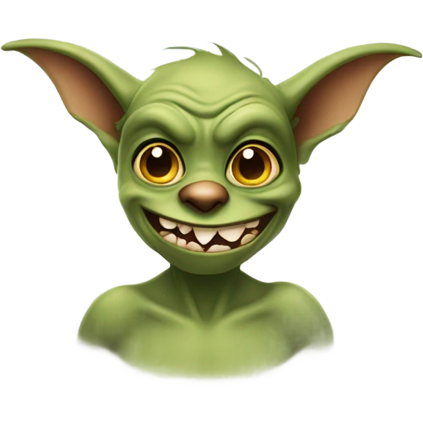 gremlin with runny emoji