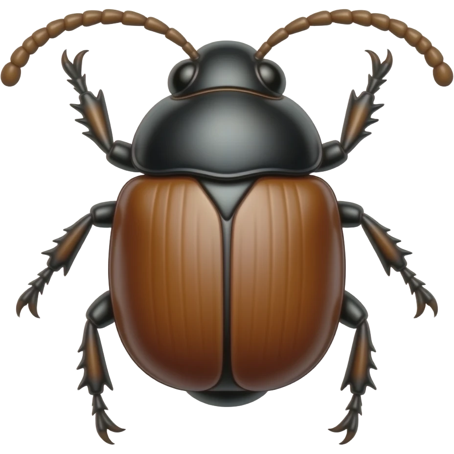 Inseto percevejo redondo antenas longas emoji