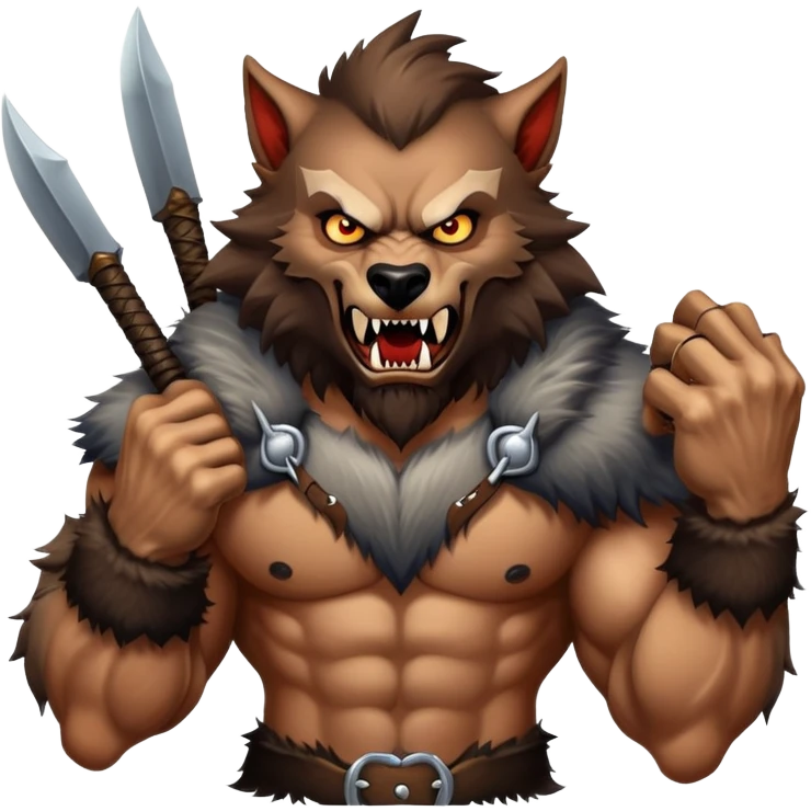 Werewolf warrior emoji