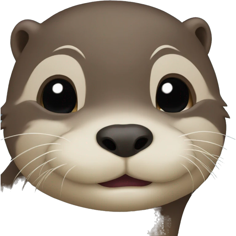 Otter kiss emoji