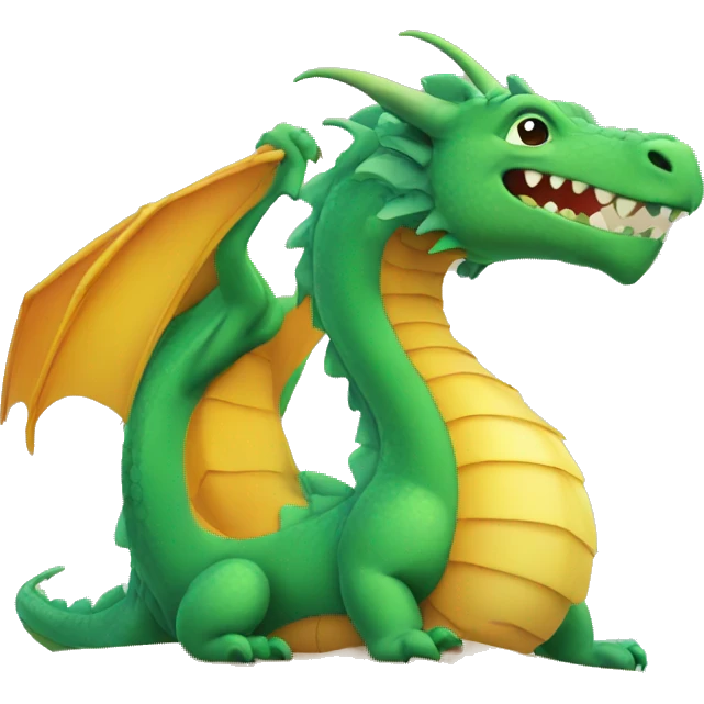 A dragon at the beach  emoji