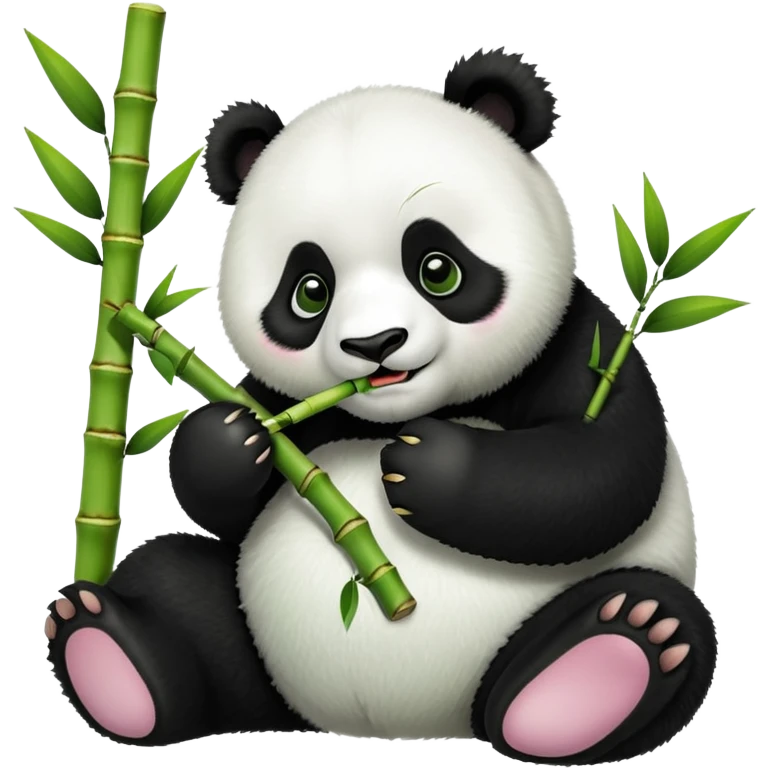 panda with bamboo  emoji