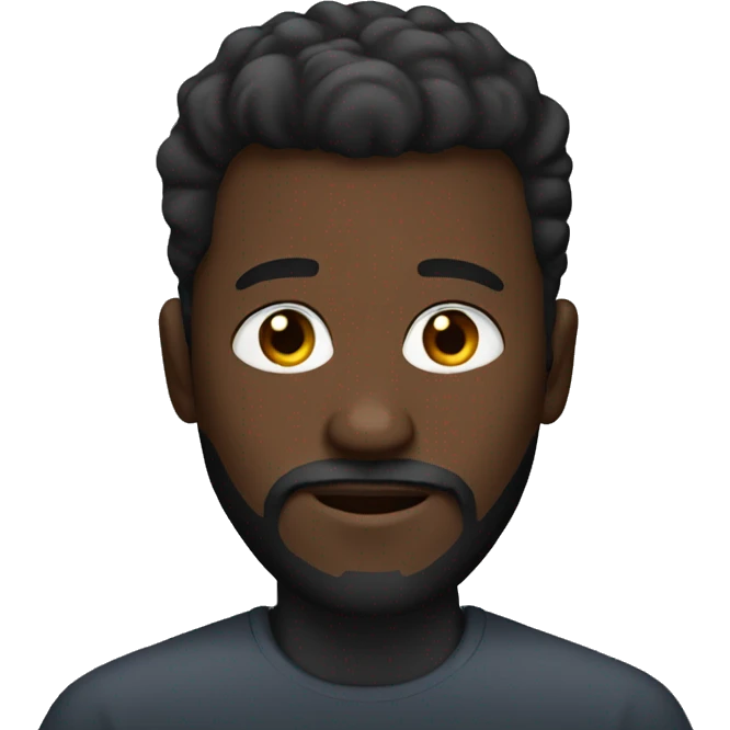 a black man with full beard emoji