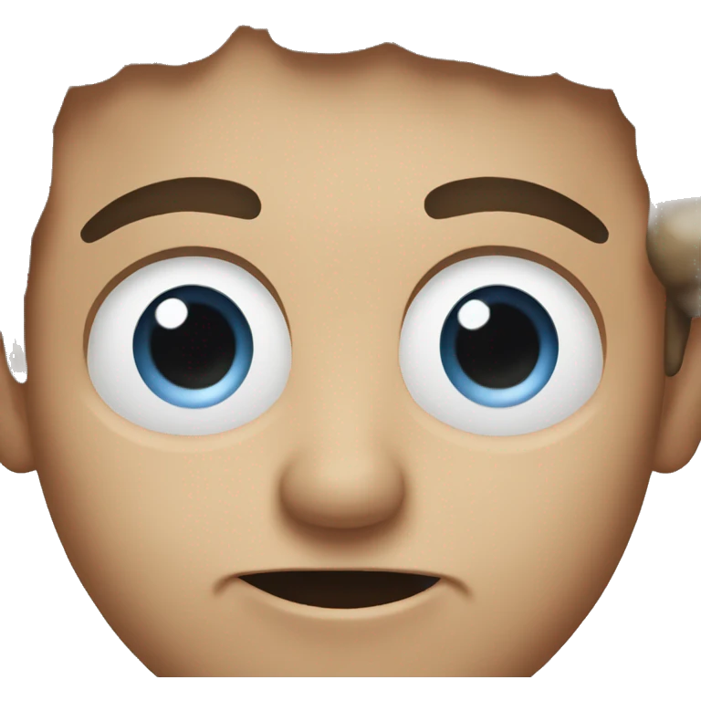 Raised eyebrow with smile  emoji