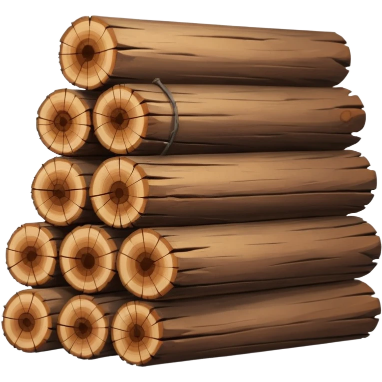 worn wood logs emoji