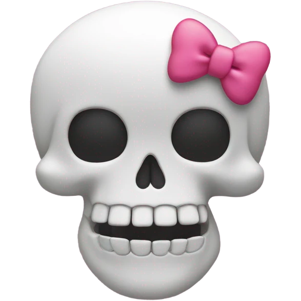 hello kitty skull emoji
