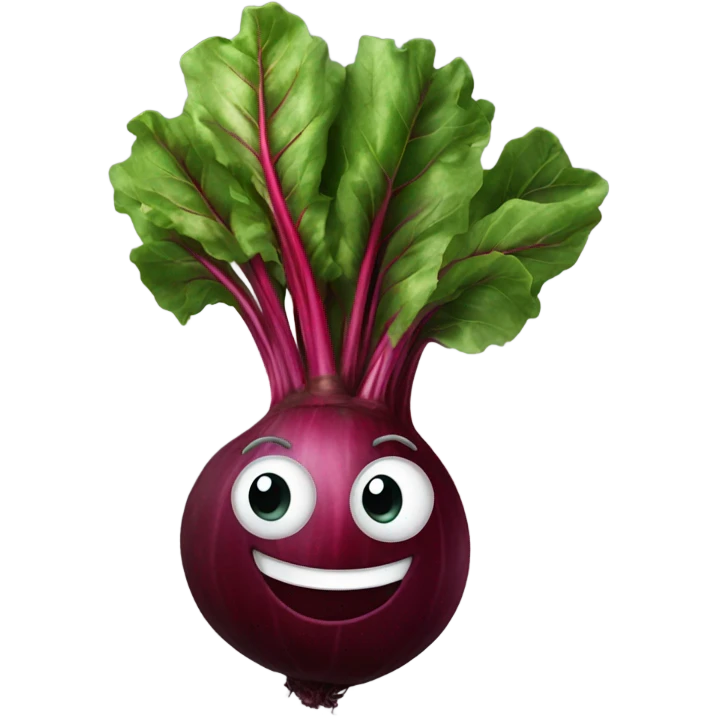happy beetroot waving emoji